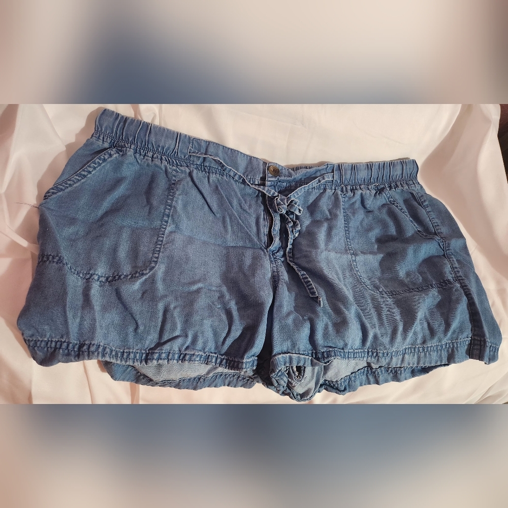 Merona Denim Drawstring Elastic Waistband Shorts, XXL